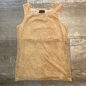 Undercover Agent by Kathleen Kirkwood Lace Tan Camisole